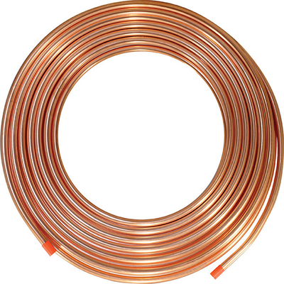 Red Copper Piping 99.99% Seamless T1 T2 T3 C11000 AISI  0.025mm-0.6mm