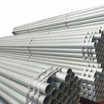 Welded Schedule 40 Hot Dipped Galvanized Steel Pipe BS 1387 MS For Construction